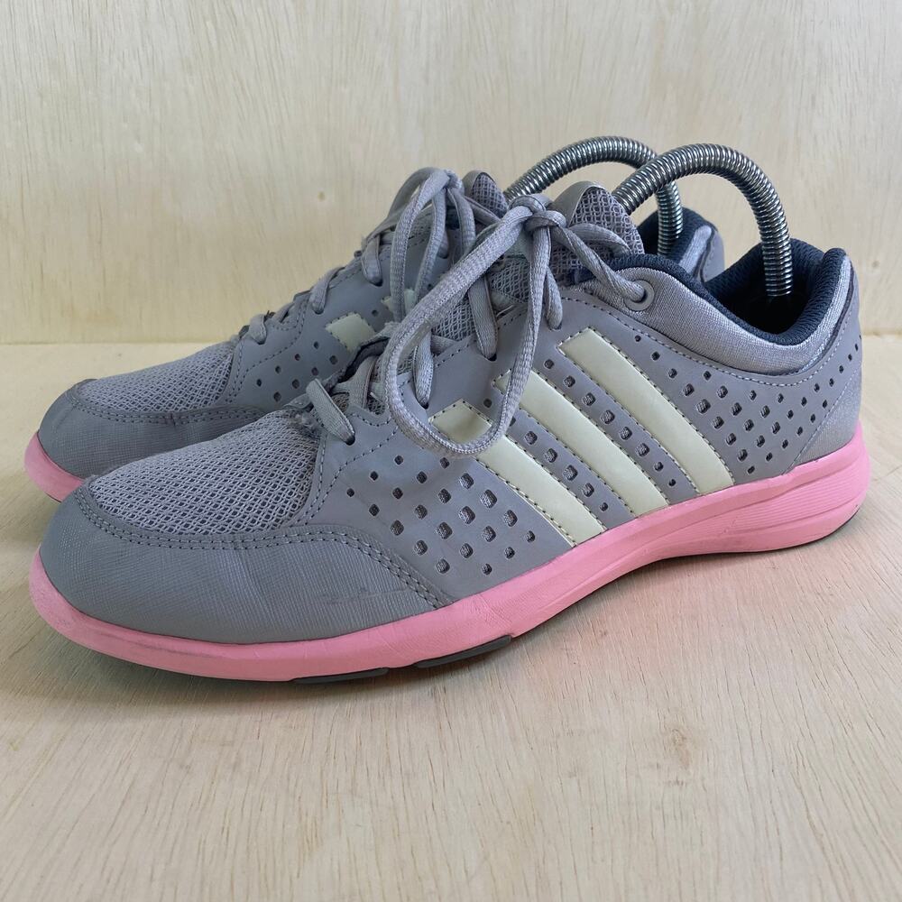 Adidas Arianna lII Women's Gray Pink Lace Up Training Athletic Sneaker Shoes 8.5